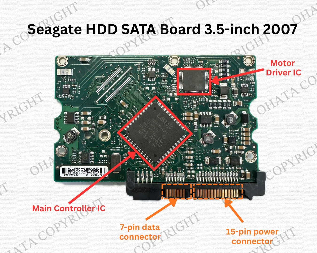 Seagate HDD SATA Board 3.5-inch 2007 features