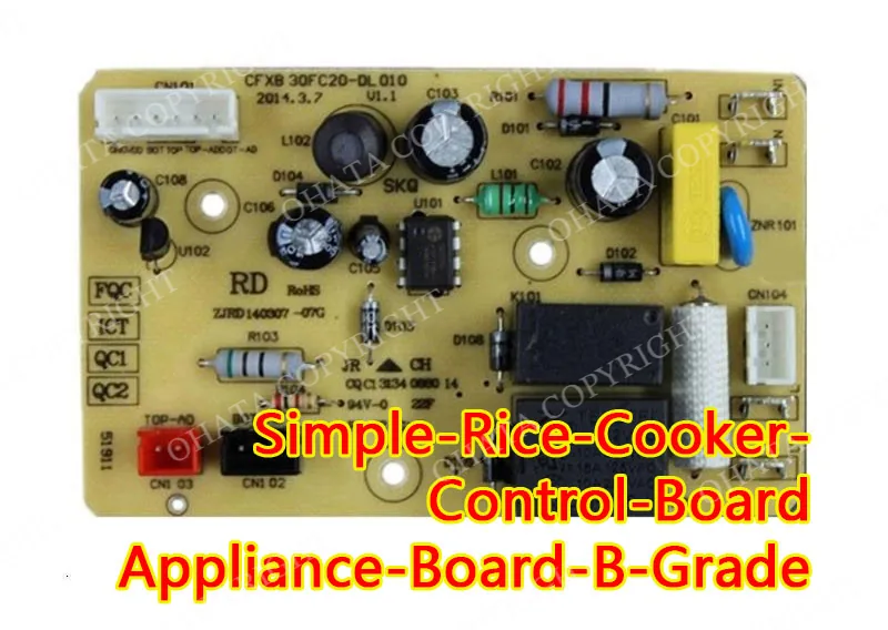 Simple Rice Cooker Control Board Appliance Board B Grade