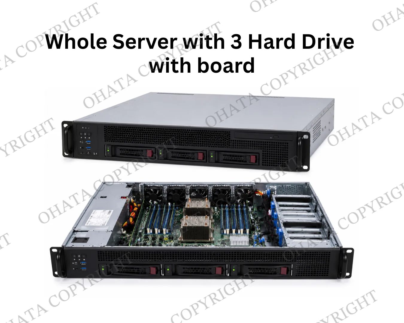 Whole Server With 3 Hard Drive  with board