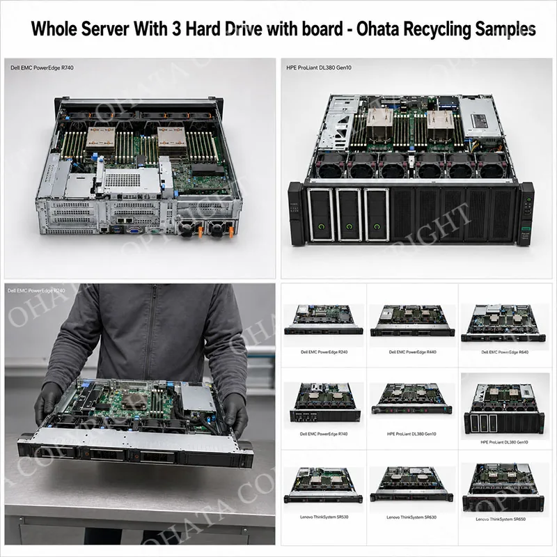 【Whole Server With 3 Hard Drive with board】 Ohata Recycling Samples