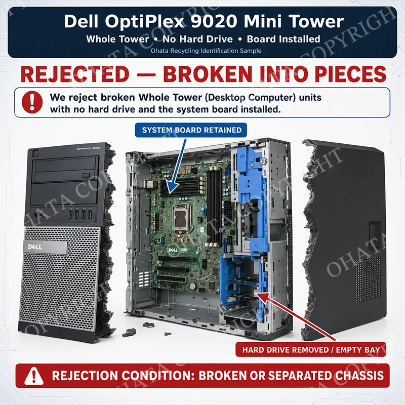 Dell OptiPlex 9020 Mini Tower Broken