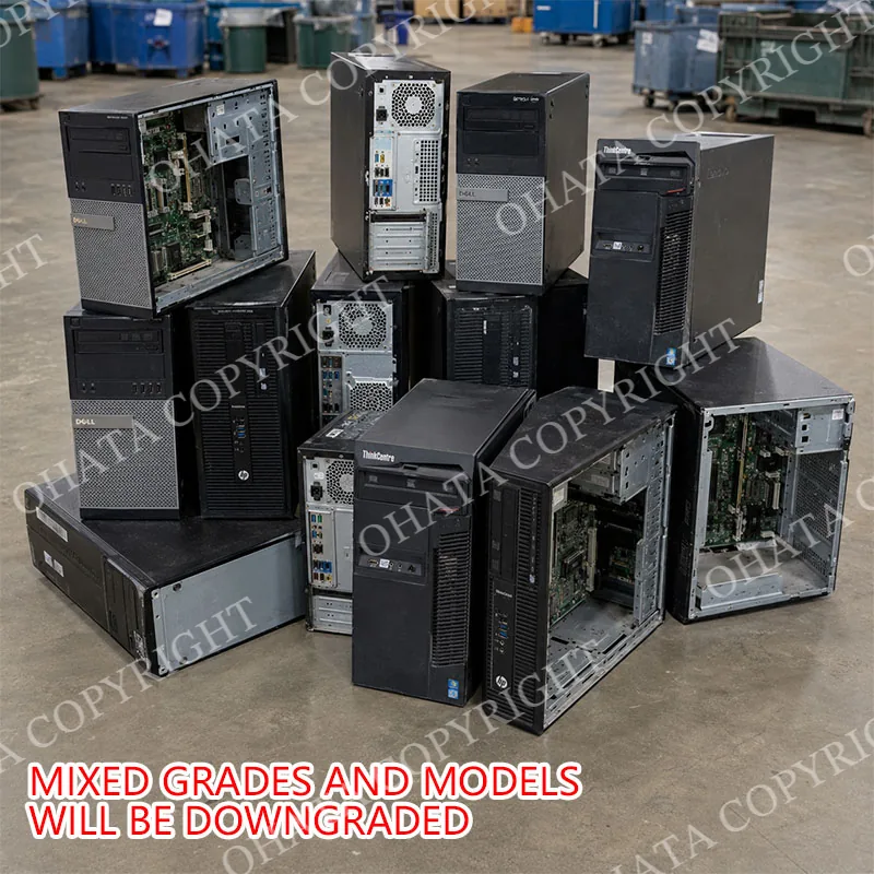 Whole Tower (Desktop Computer )No Hard Drive with board Different Grades and Models mixed
