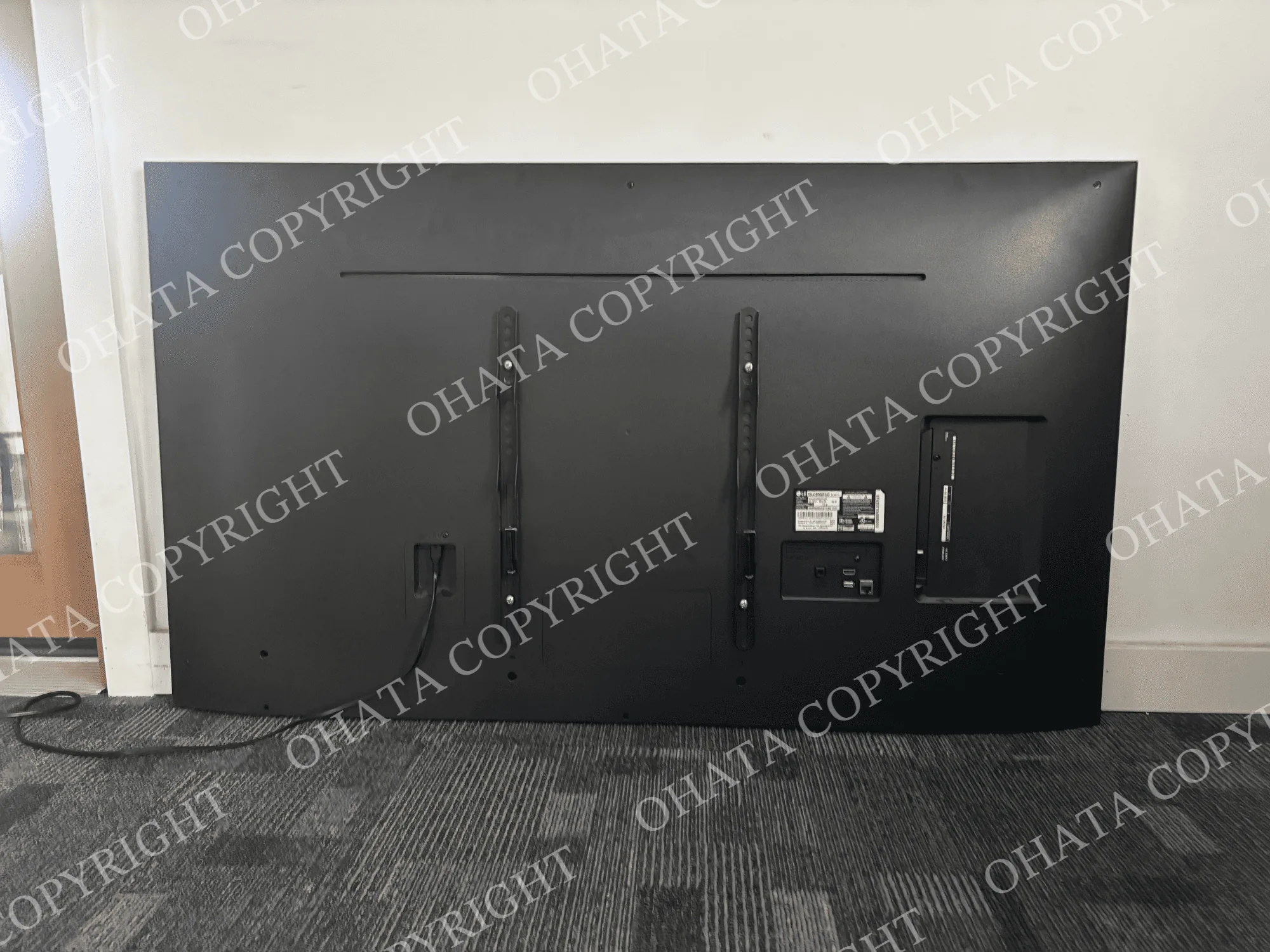 Flat-screen TV for free electronics recycling at Ohata Resource Canada Richmond Yard back