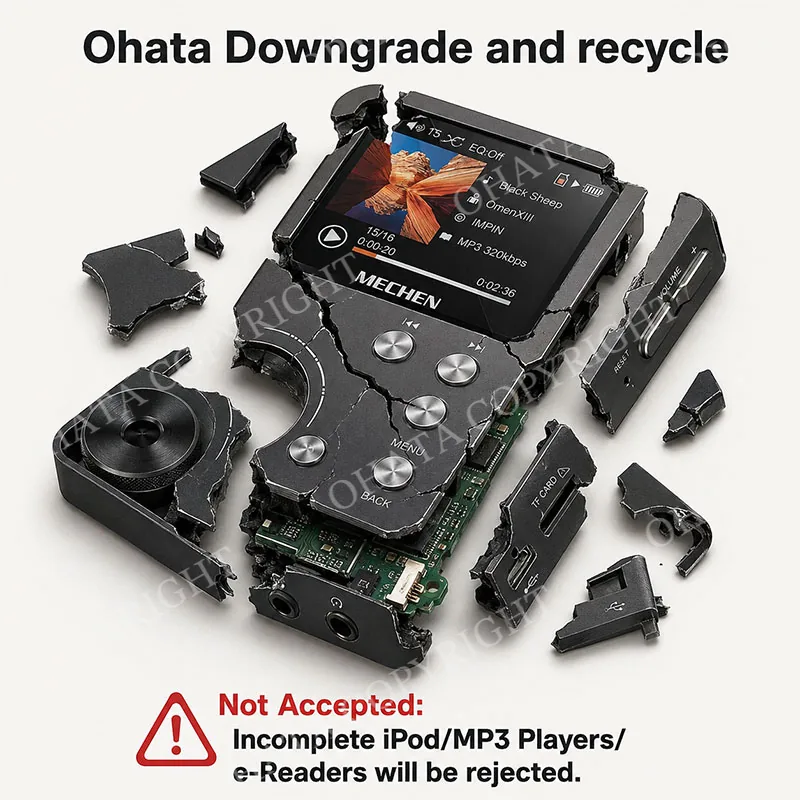 IPod MP3 Players e Readers with board Ohata Downgrade and recycle Broken Not Accepted