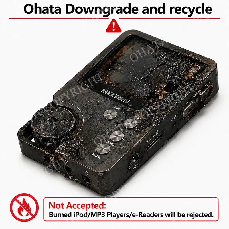 IPod MP3 Players e Readers with board Ohata Downgrade and recycle Burned Not Accepted