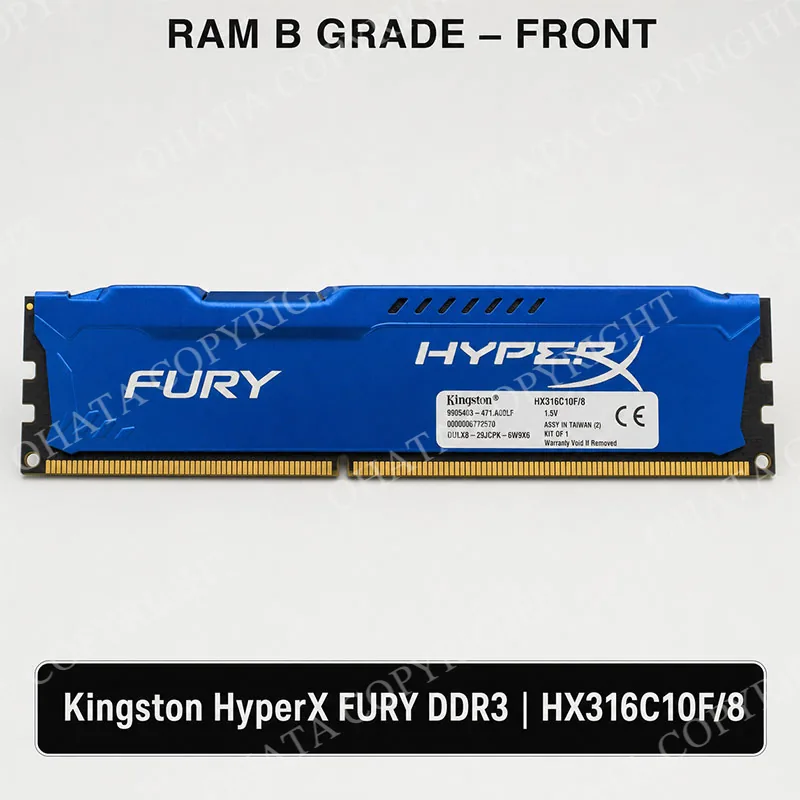 Kingston Hyperx Fury Ddr3 Ram B Grade