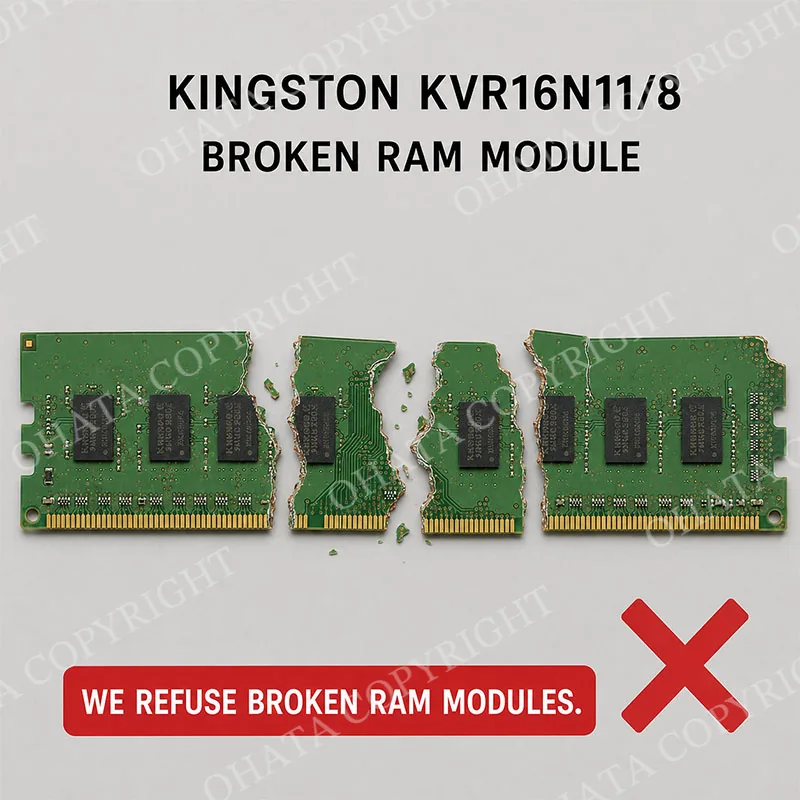 Kingston KVR16N11 8 RAM C GRADE Broken
