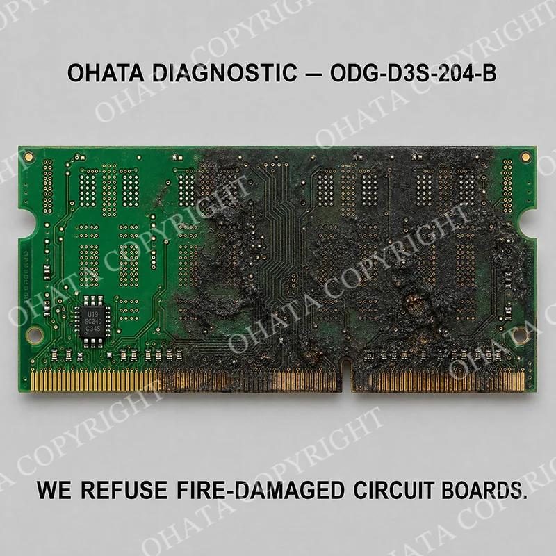 OHATA DIAGNOSTIC ODG D3S 204 B RAM D GRADE Burned By Fire