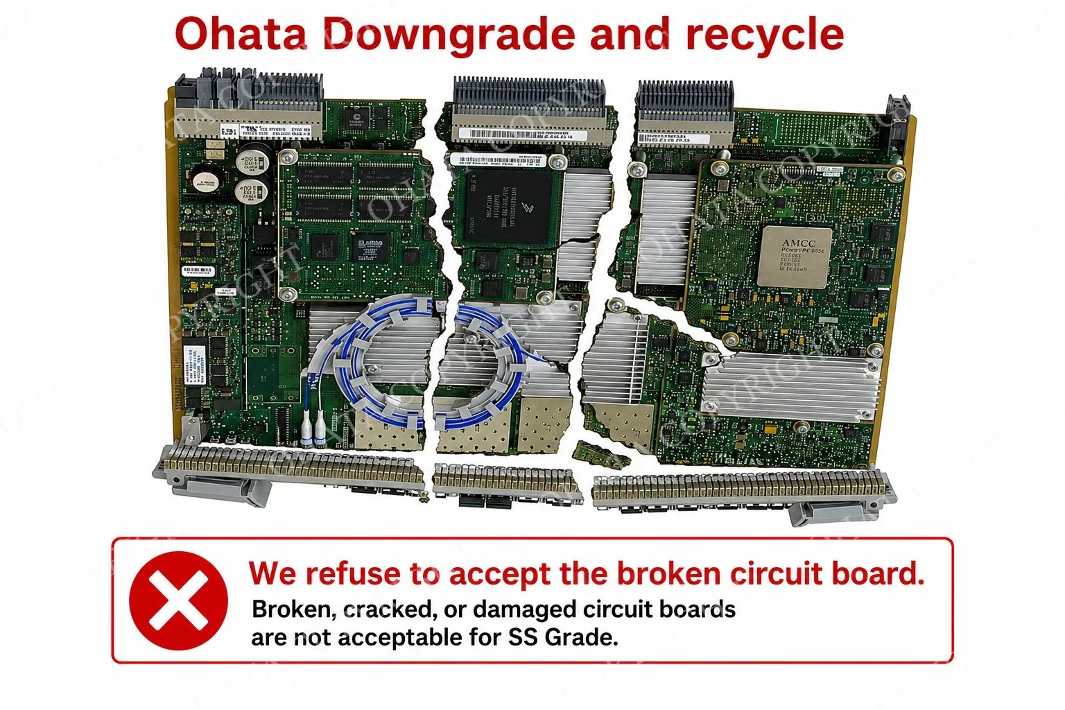 SS Grade Circuit Boards Ohata Downgrade and recycle Broken Not Accepted