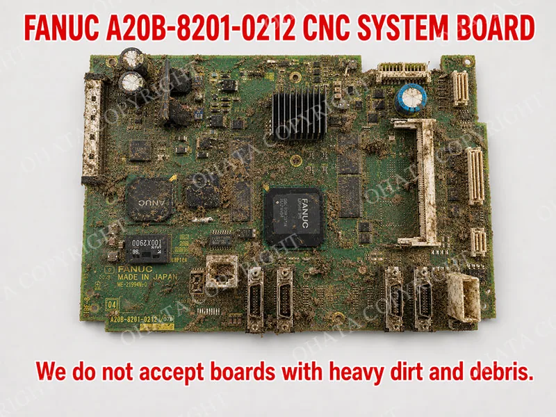 FANUC A20B 8201 0212 CNC System Board A+ GRADE Dirt or Mud