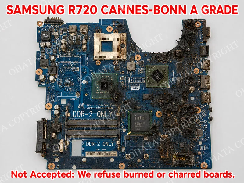 Samsung R720 Cannes Bonn A GRADE Burned By Fire