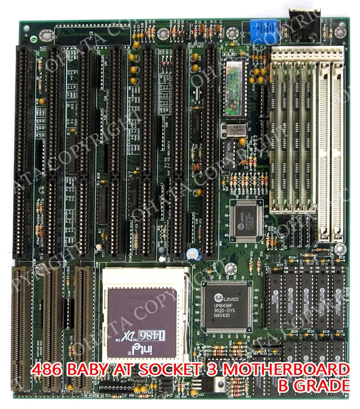 486 Baby At Socket 3 Motherboard  B Grade