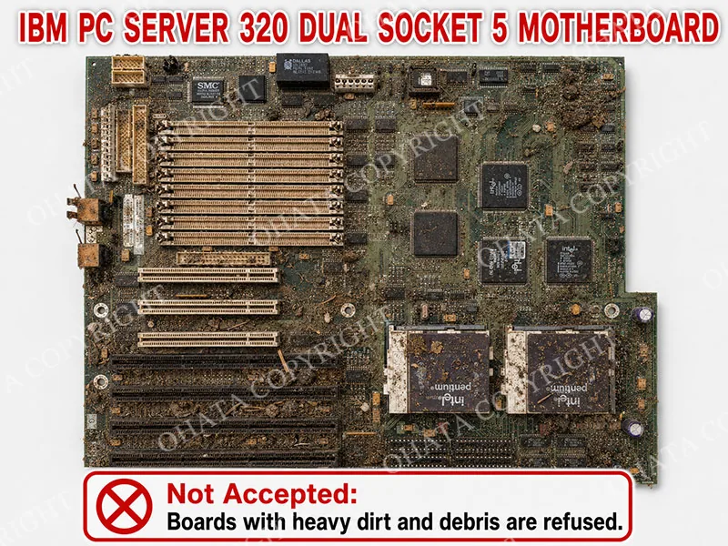 IBM PC Server 320 Dual Socket 5 Motherboard b grade Dirt or Mud