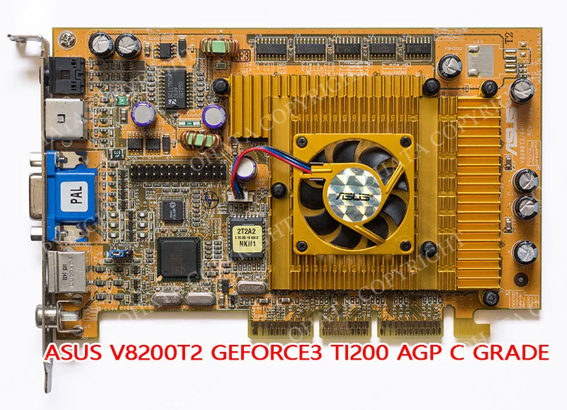 Asus V8200T2 Geforce3 Ti200 Agp C Grade