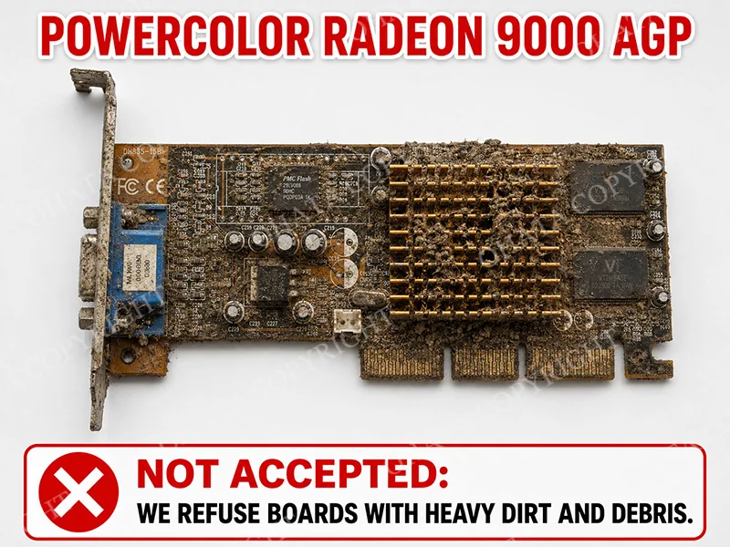 PowerColor Radeon 9000 AGP c grade Dirt or Mud