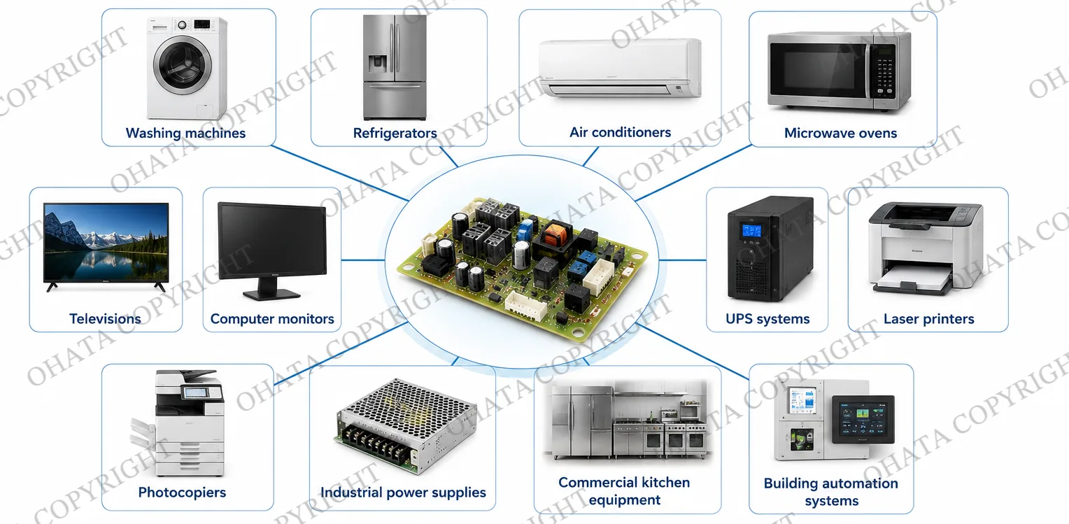 Common examples where Appliance A boards are used