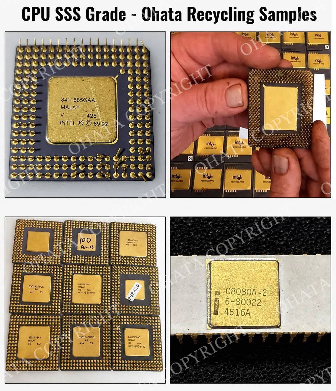 CPU SSS Grade Ohata Recycling Samples