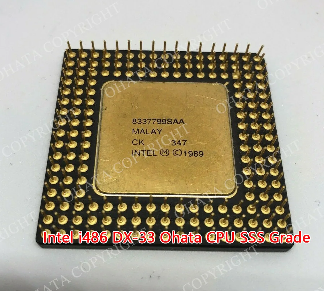 Intel I486 Dx 33 Ohata Cpu Sss Grade