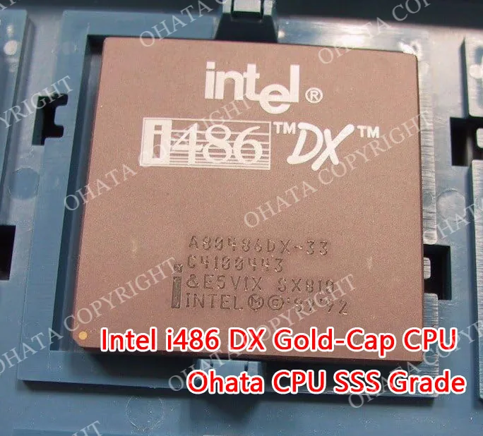 Intel I486 Dx Gold Cap Cpu Ohata Cpu Sss Grade