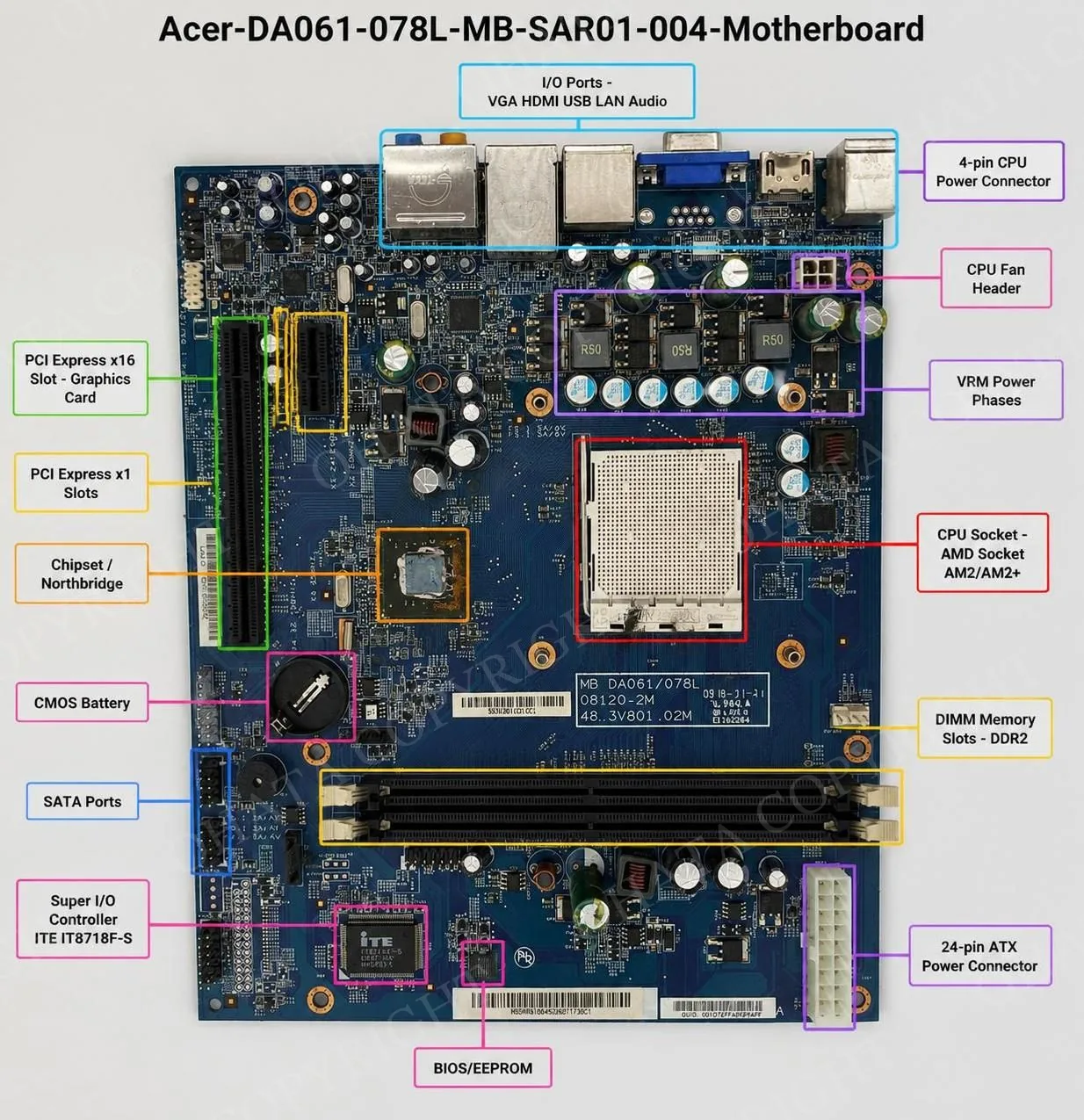 Acer Da061 078L Mb Sar01 004 Motherboard Show All