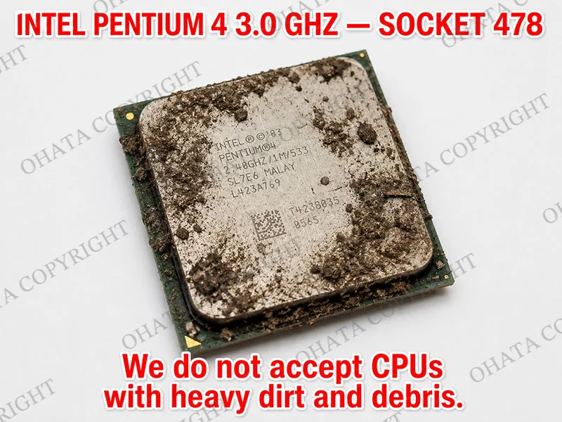 Intel Pentium 4 3.0 GHz — Socket 478 cpu s grade Dirt or Mud