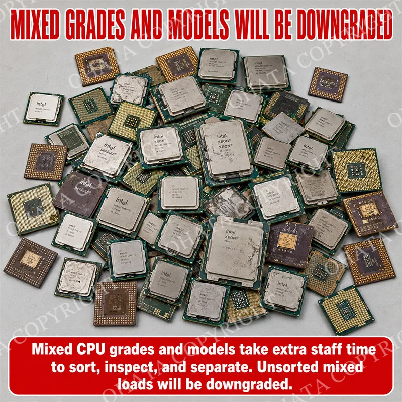cpu agrade Different Grades and Models mixed