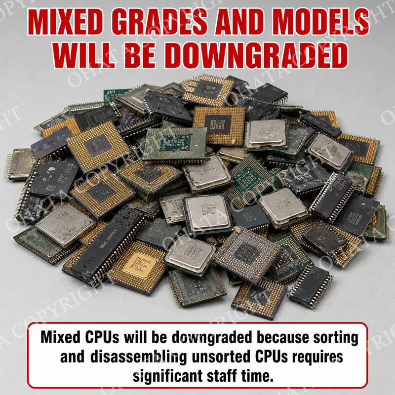 CPU E GRADE Different Grades and Models mixed