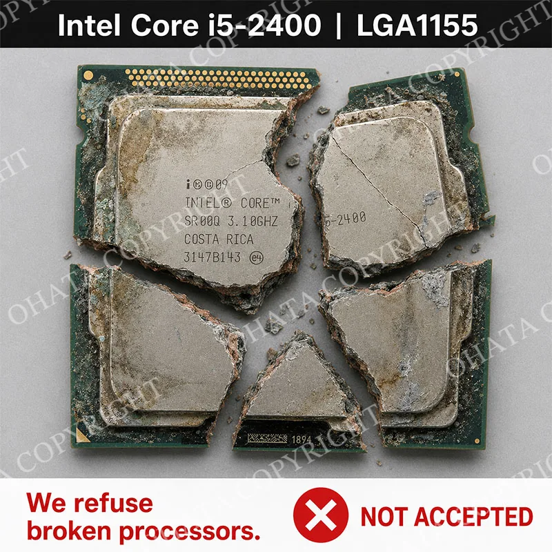 Broken, bent, corroded CPUs Broken