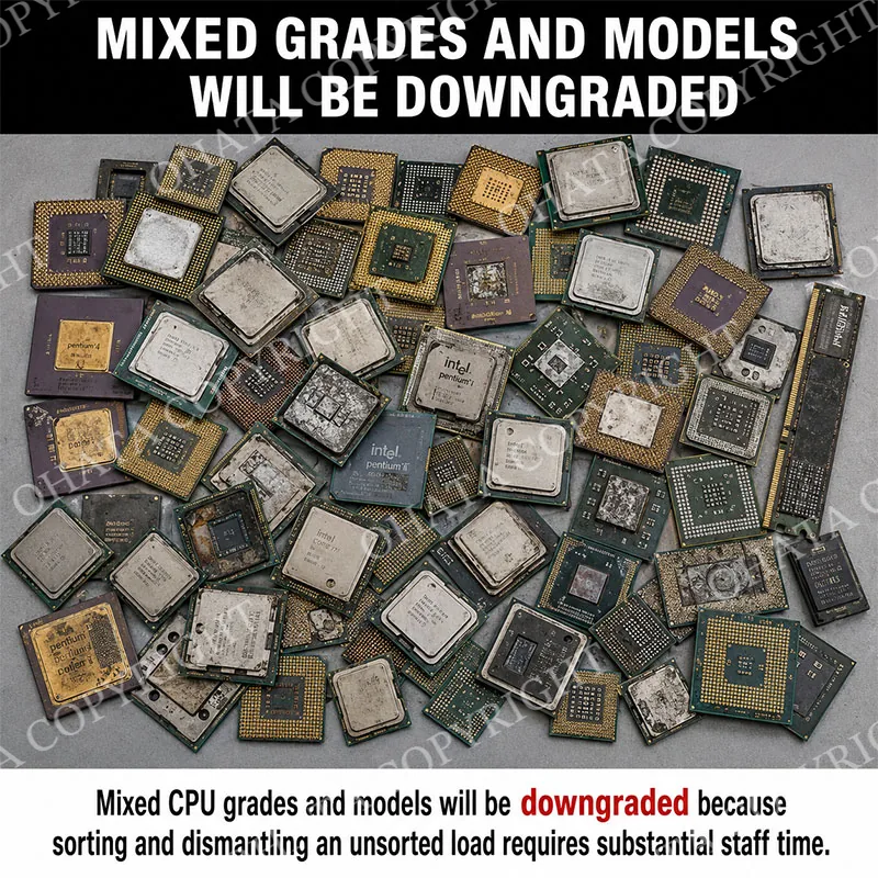 CPU F GRADE Different Grades and Models mixed