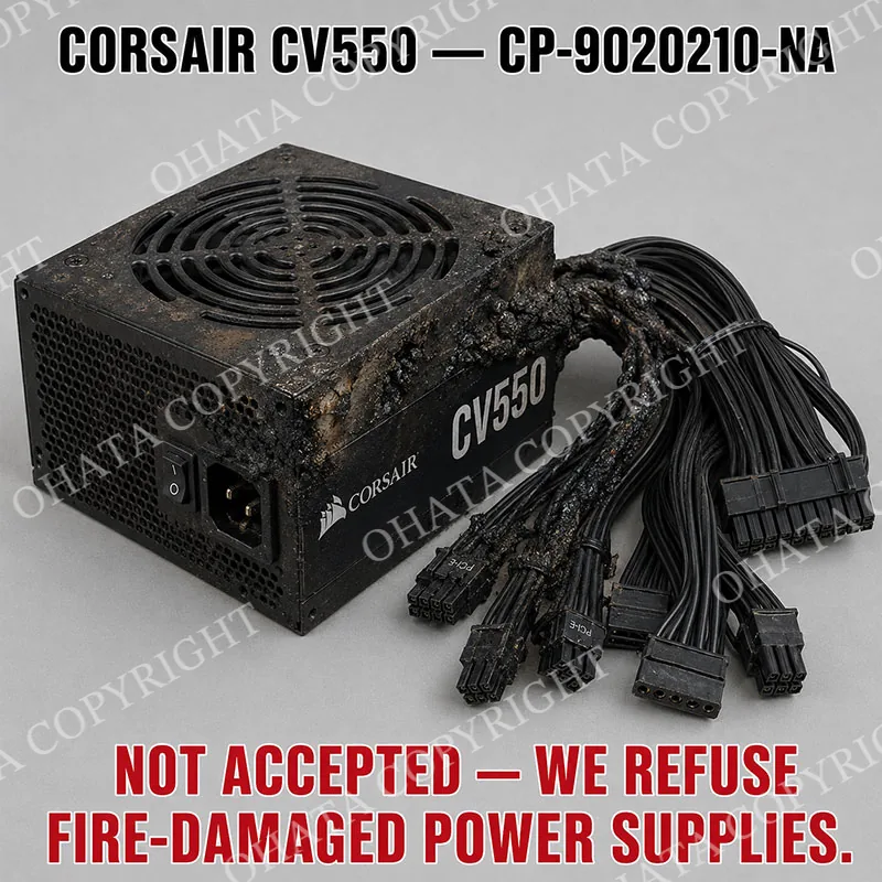 CORSAIR CV550 — CP 9020210 NA Burned By Fire