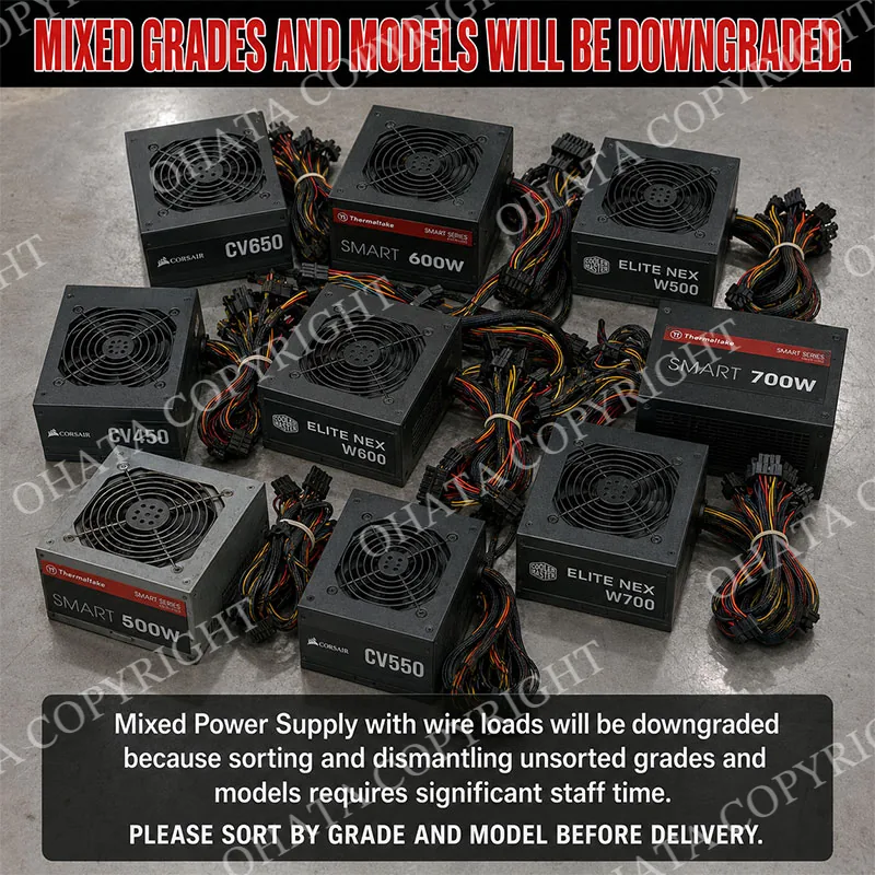 Power Supply with wire Different Grades and Models mixed