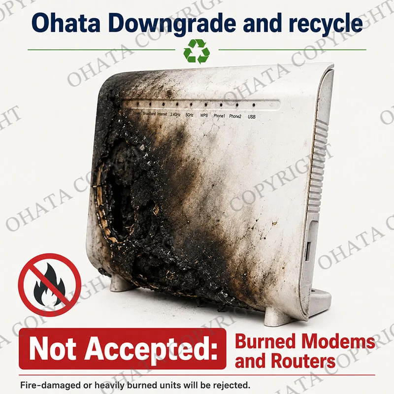 Modem Routers Ohata Downgrade and recycle Burned Not Accepted