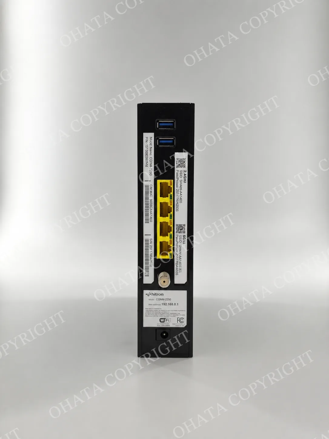 Modems Routers back