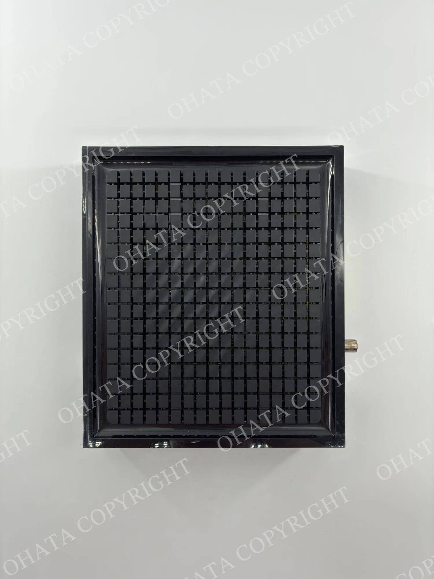 Top view of a Hitron modem and Wi-Fi router showing the ventilation grille for airflow and cooling.