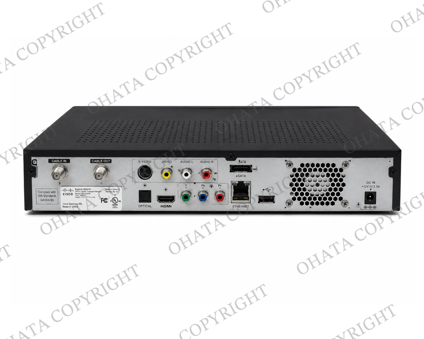 Cable/DVR Box With Hard Drive Back