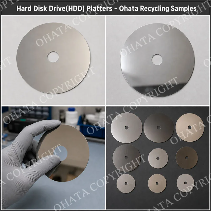 【Hard Disk Drive(HDD) Platters】 Ohata Recycling Samples