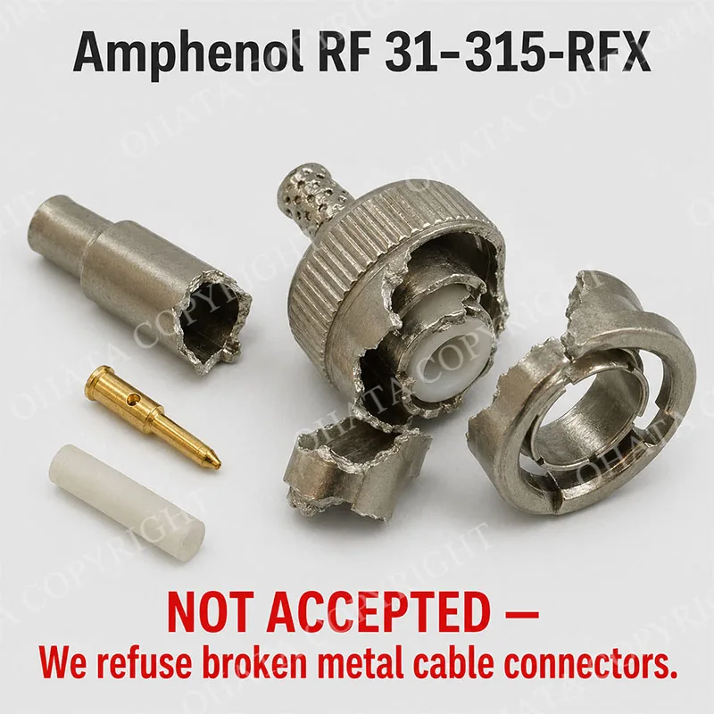 Amphenol RF 031 320 RFX Broken