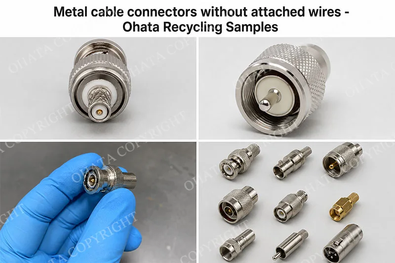 【Metal cable connectors without attached wires】 Ohata Recycling Samples
