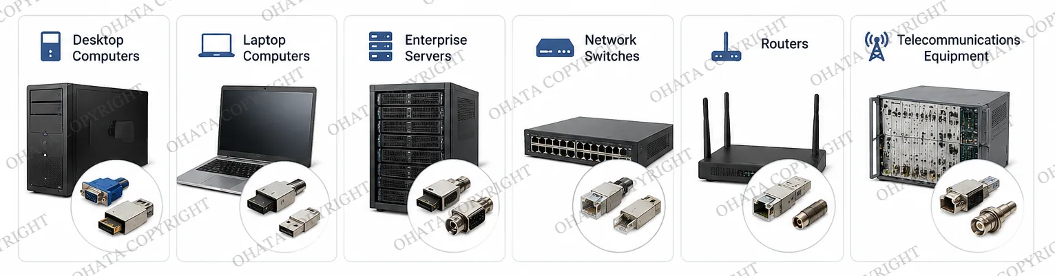 Where Are Metal Cable Connectors Commonly Found?