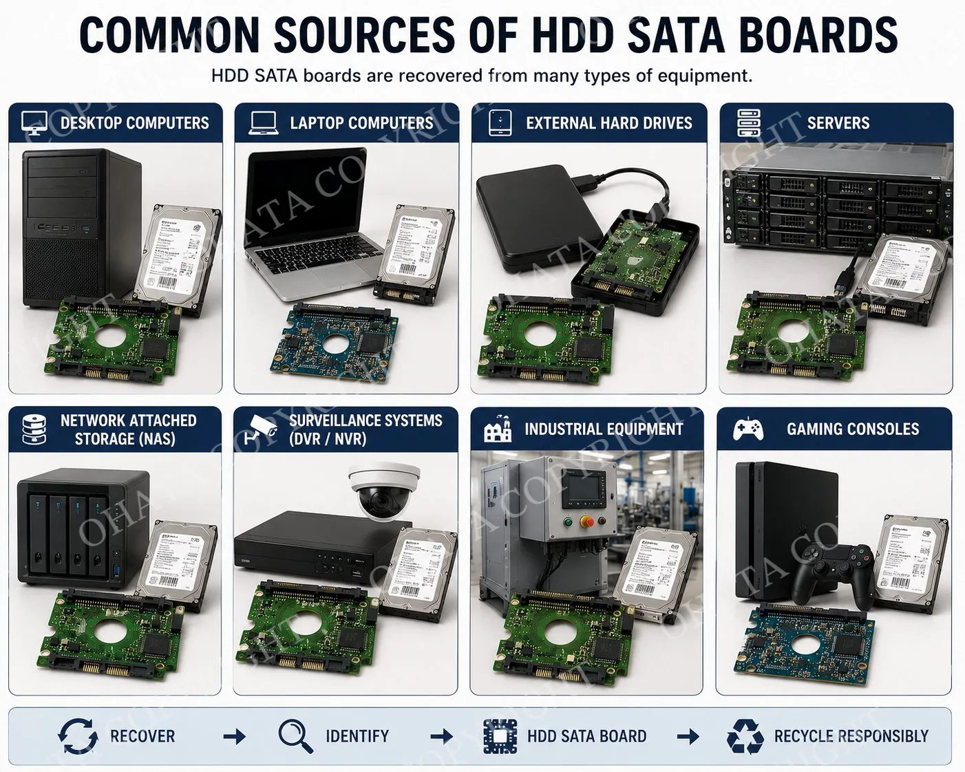 Common Sources of HDD SATA Boards