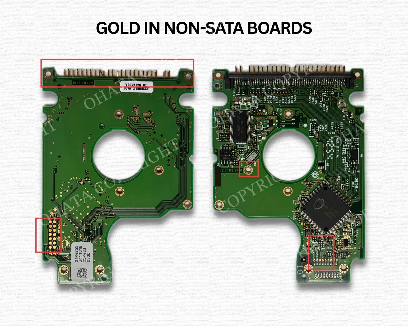 Gold in Non-SATA boards