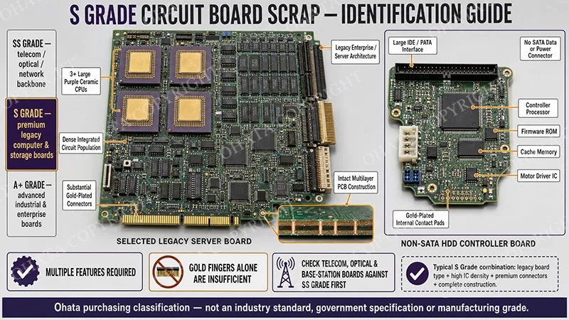 S Grade Circuit Board Scrap Identification Guide What Qualifies as S Grade Circuit Board Scrap