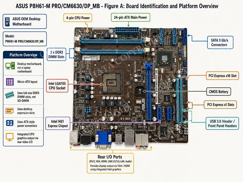 ASUS P8H61 M PROCM6630DPMB Introduction