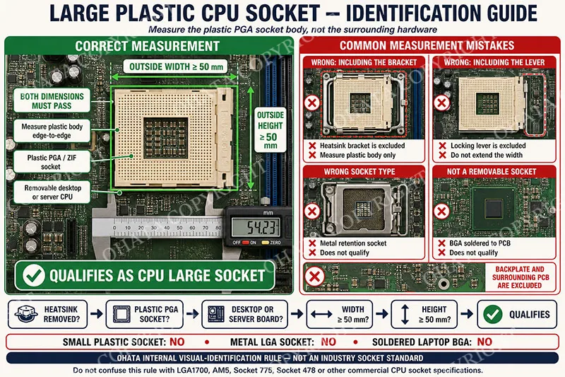Large Plastic CPU Socket Identification Guide Introduction
