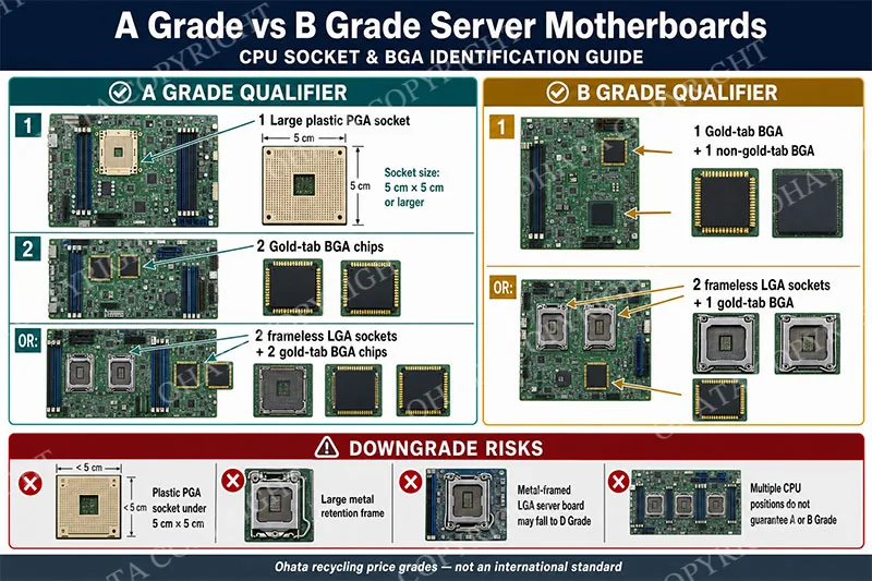 Another accepted A Grade configuration is a board