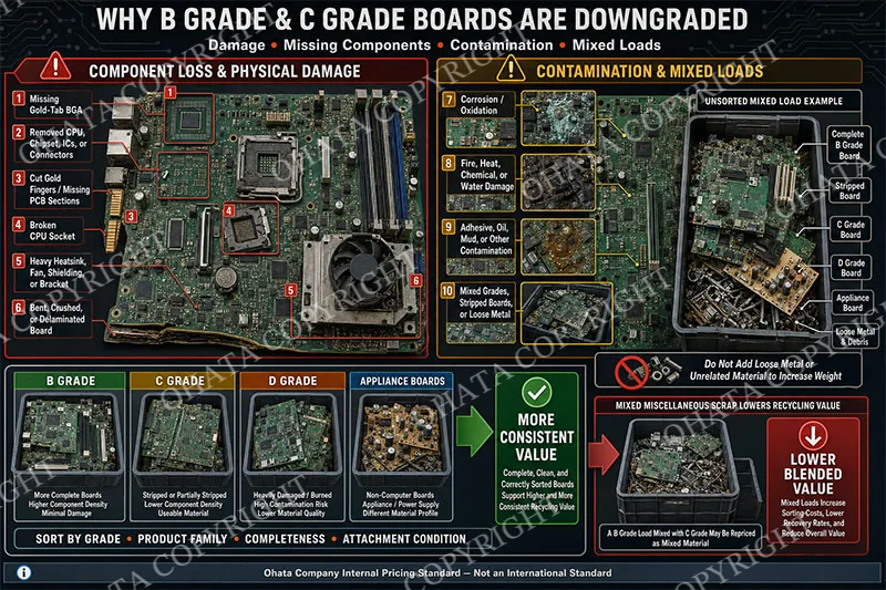 WHY B GRADE & C GRADE BOARDS ARE DOWNGRADED