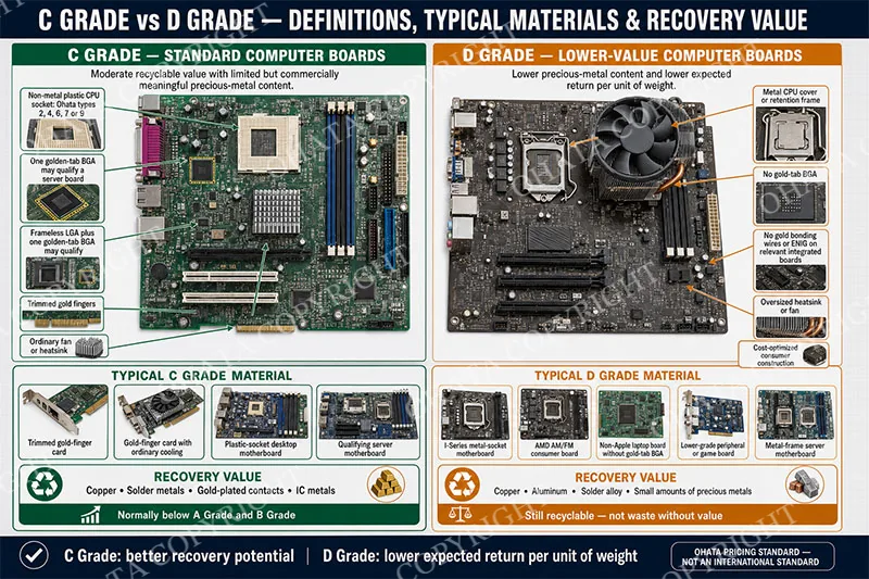 C GRADE VS D GRADE DEFINITIONS, TYPICAL MATERIALS & RECOVERY VALUE