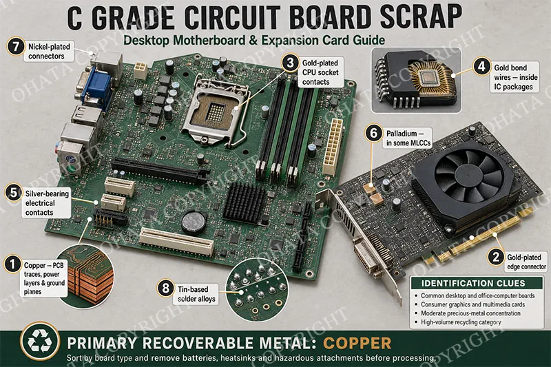 C Grade Circuit Board Scrap Desktop Recycling Value