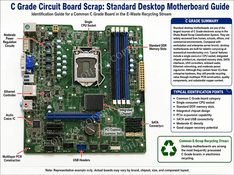 C Grade Circuit Board Scrap Desktop Standard Desktop Motherboards
