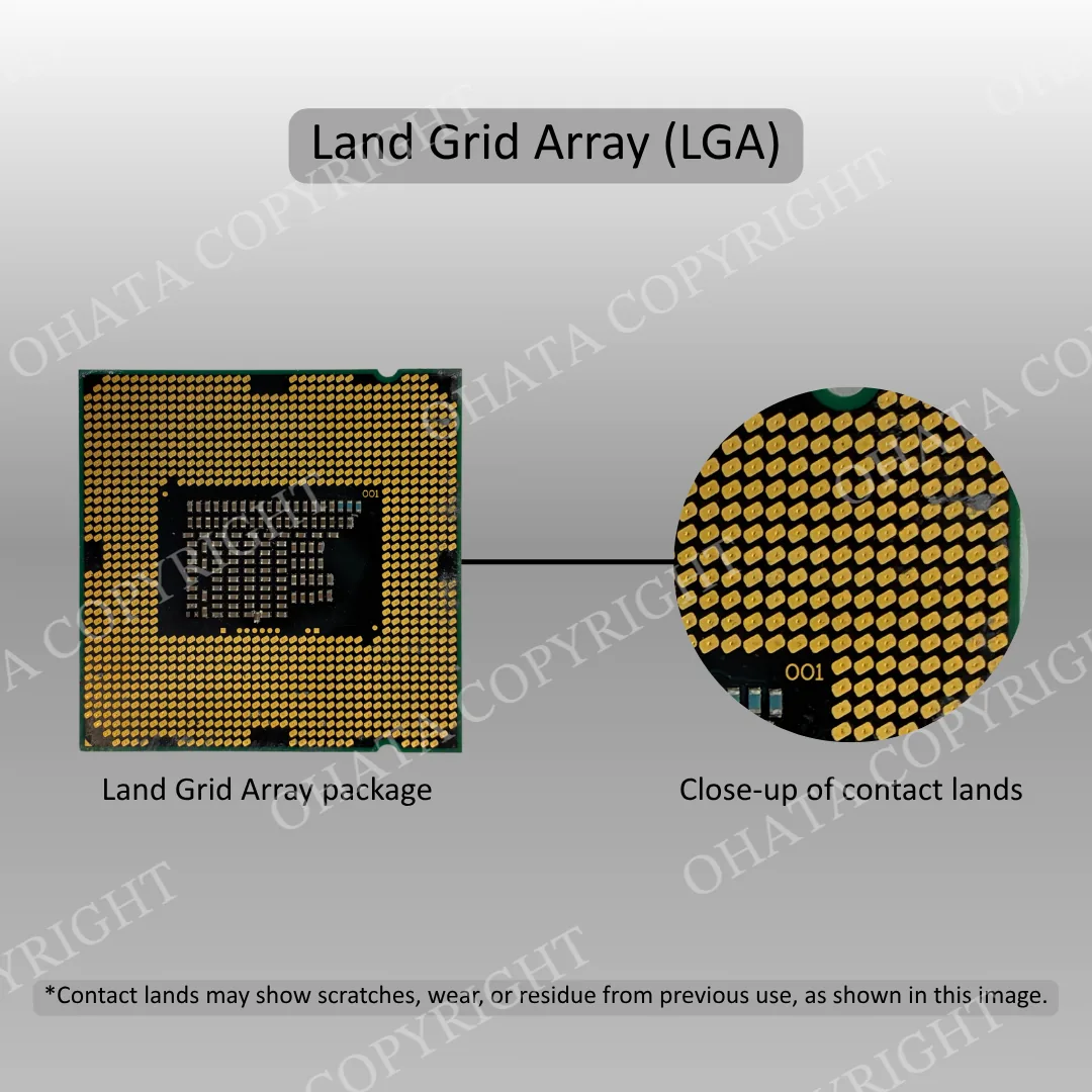 land grid array lga contact lands